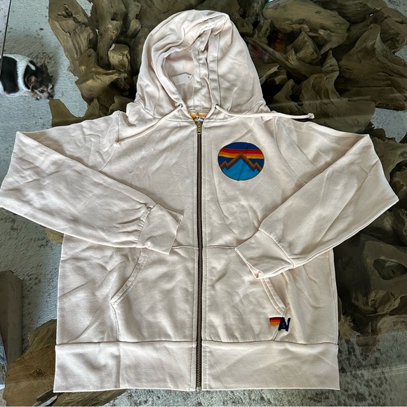‼️❤️‍🔥RARE❤️‍🔥‼️ 🎸AVIATOR NATION🎸ALL SEASONS HOODIE ✨Almond✨ Size Small✨ - Picture 5 of 16